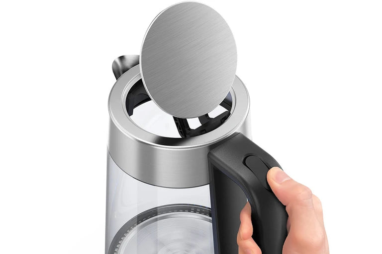 Kogan 1.7L Double Wall Glass Kettle (Stainless Steel)