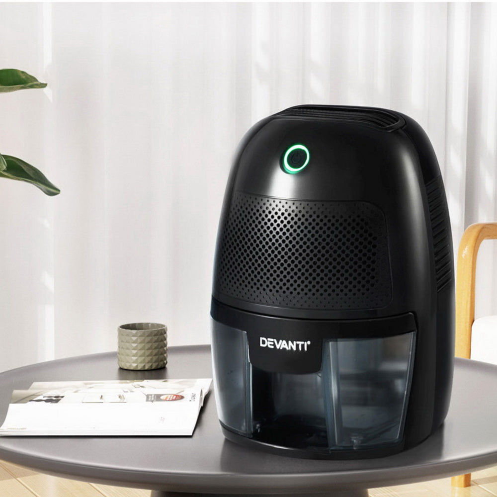 Devanti Dehumidifier 600ML Air Purifier Black