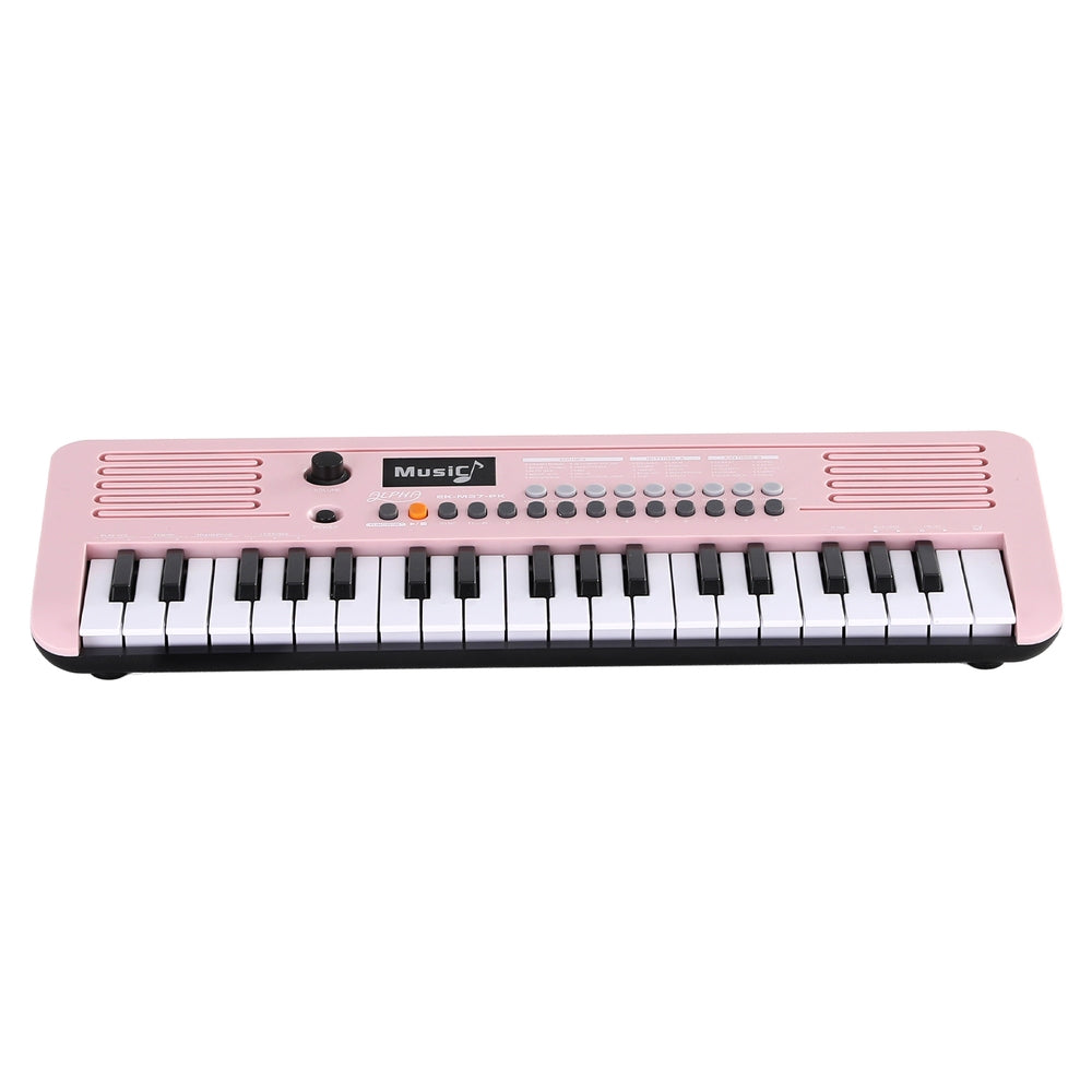 Alpha 37-Key Digital Piano Keyboard for Kids Beginners Electronic Keyboard Piano Gift Pink