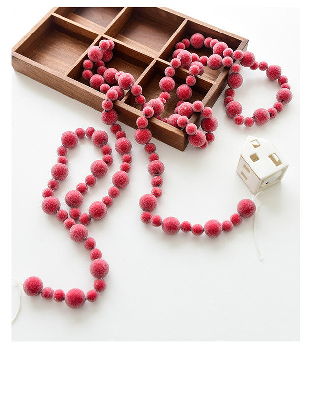 Christmas gift Christmas simulation red fruit skewer decoration string