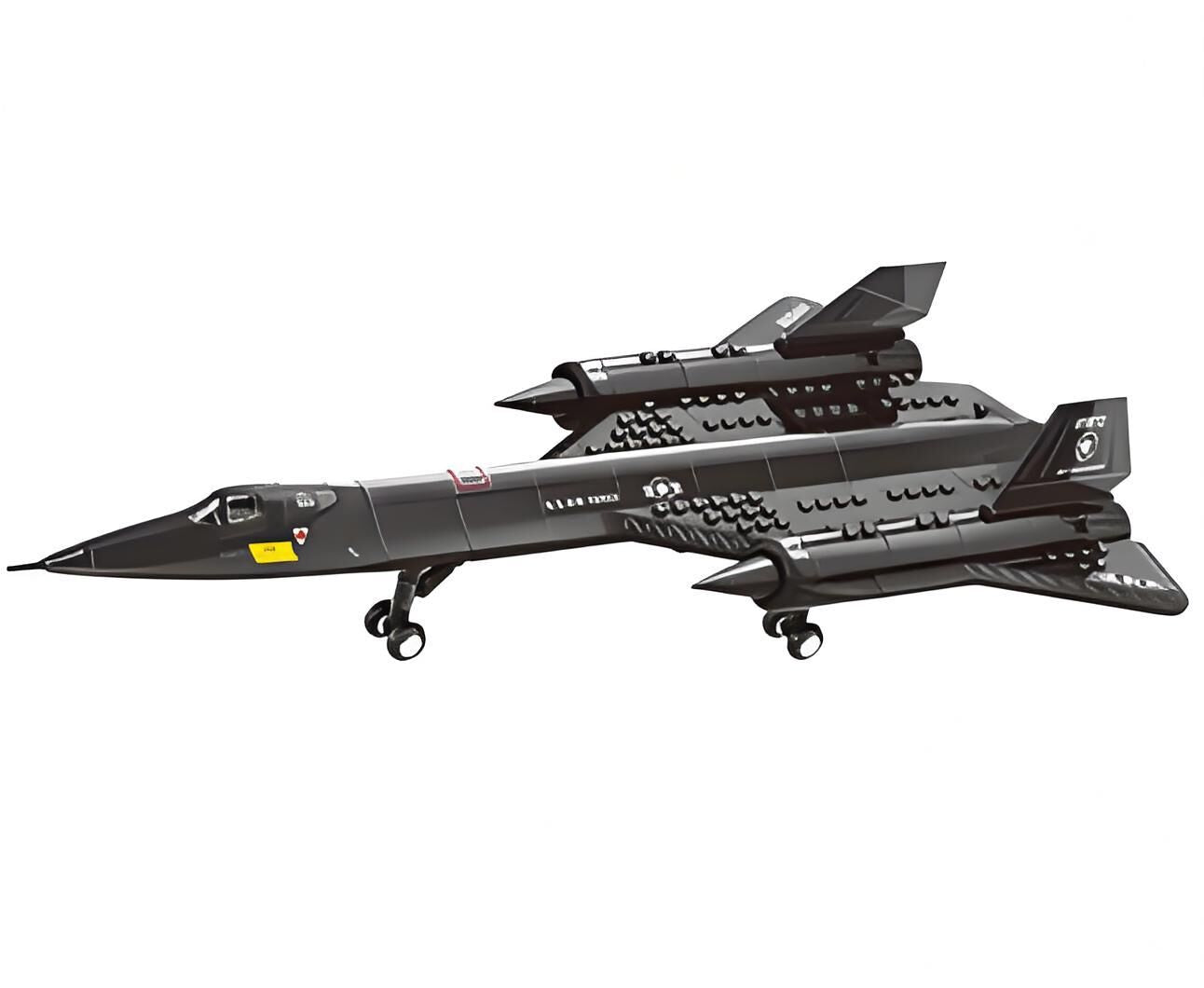 Christmas gift SR-71 Blackbird Reconnaissance Aircraft Building Blocks Set, 183 Pieces Military Model Kit for Kids Aged 6+ & Enthusiasts（SQ71 reconnaissance plane）