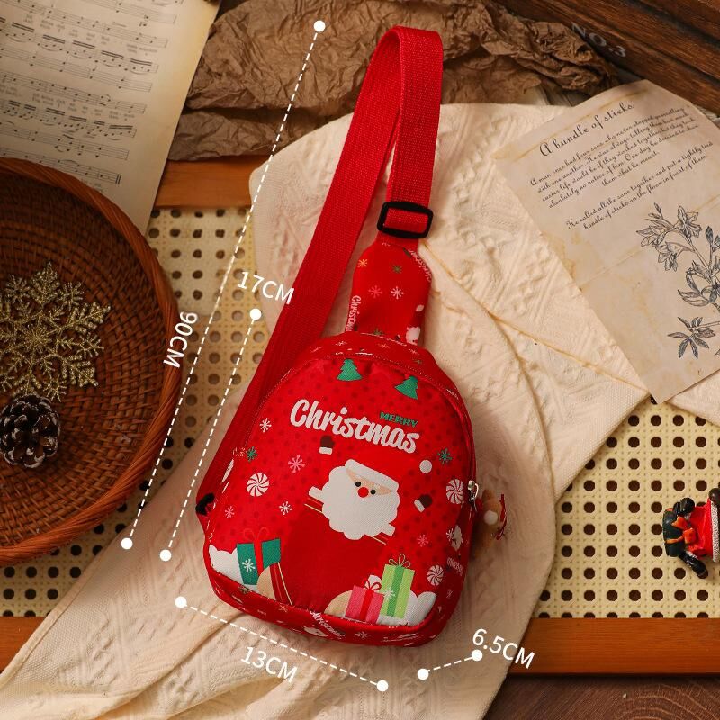 Christmas gifts Aussie Christmas Sling Bag -Santa-Themed, Adjustable & Compact for Festive Gifting & Styling(red)