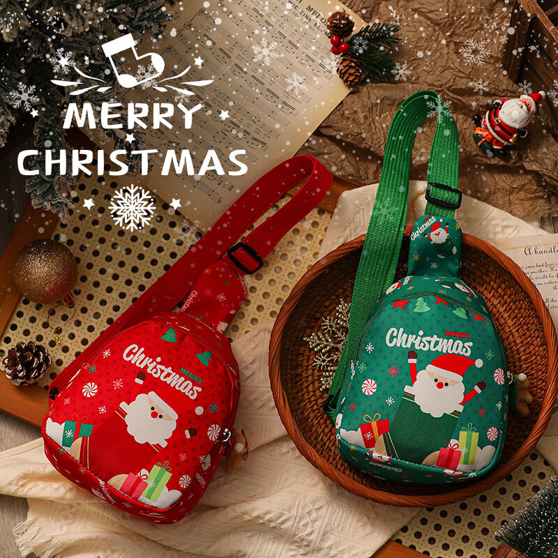 Christmas gifts Aussie Christmas Sling Bag -Santa-Themed, Adjustable & Compact for Festive Gifting & Styling(red)
