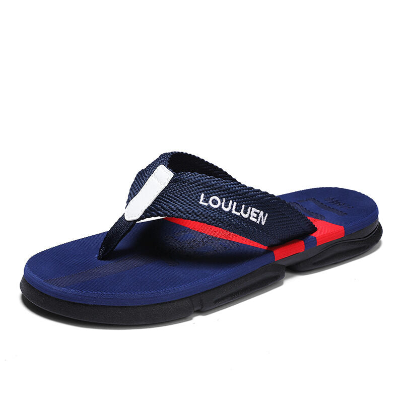 Men's Flip Flops: 4 Colors, EVA-PVC Blend, Comfort & Style for Summer Beach & Daily Wear(Blue-40)