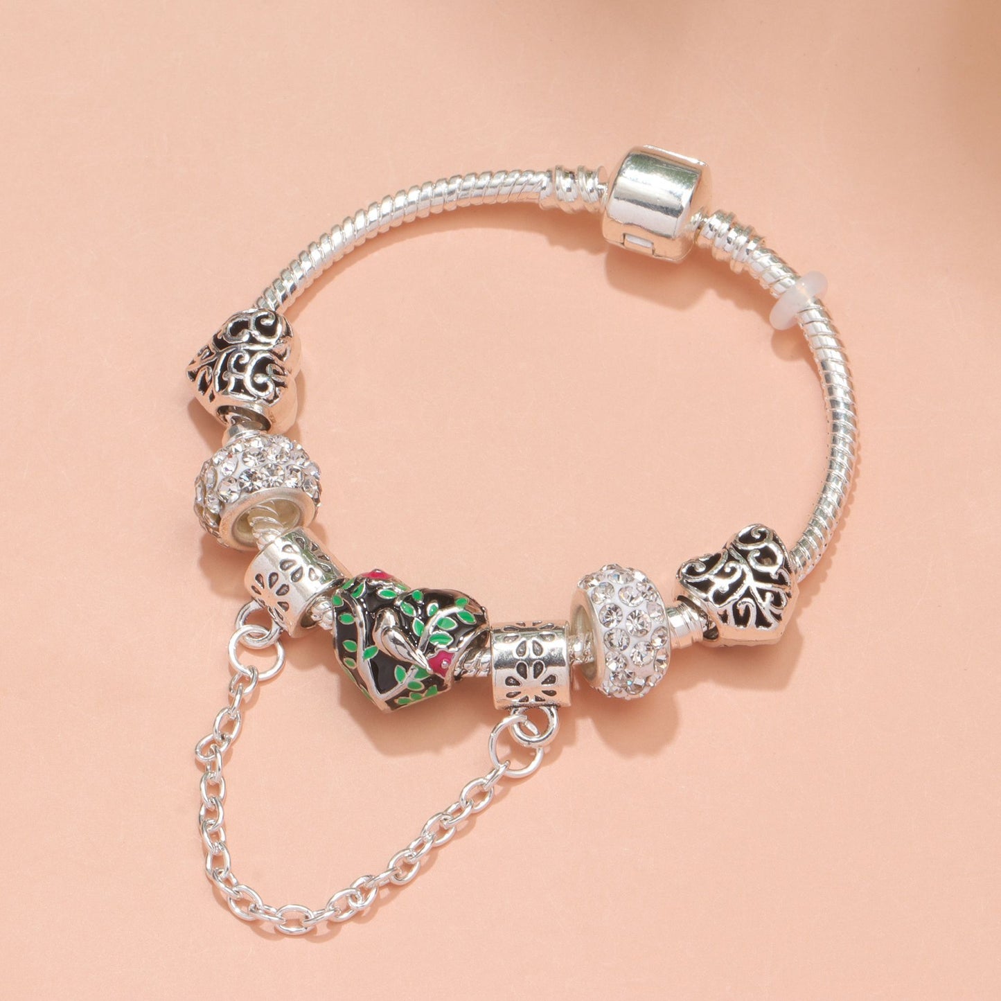 Love Bird Drip Oil Bracelet(20cm)