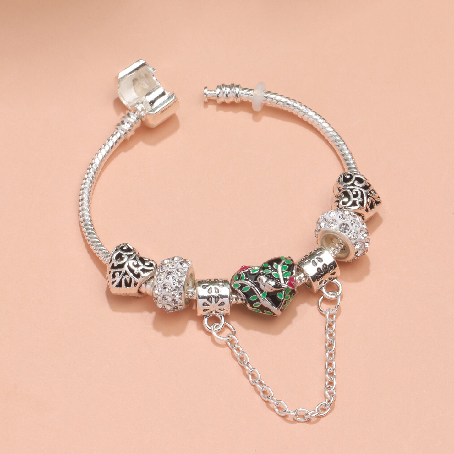 Love Bird Drip Oil Bracelet(20cm)