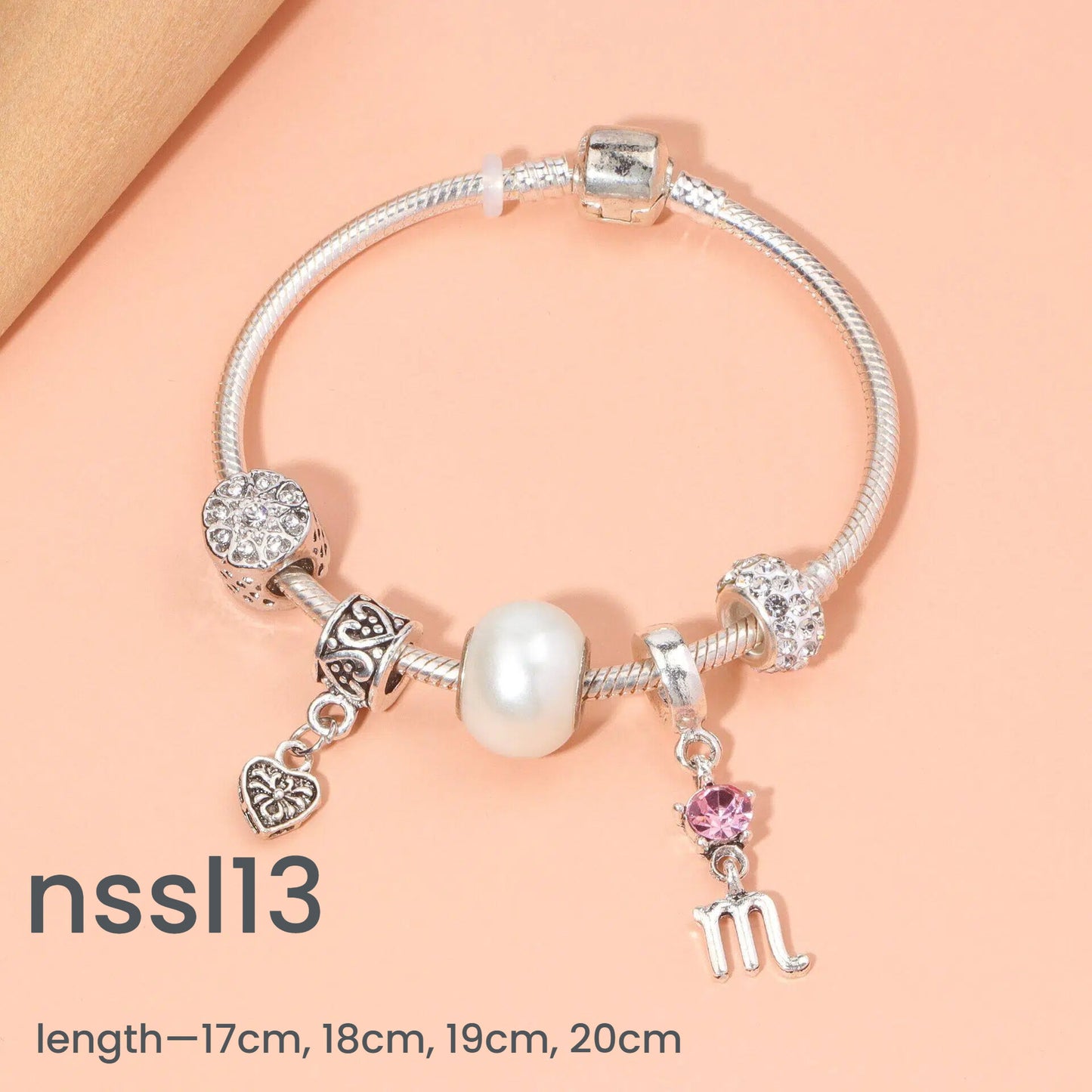 10 Styles Charm Bracelets Set: Colorful Alloy & Glass Beaded Bracelets, Adjustable Length 16-24cm(double)