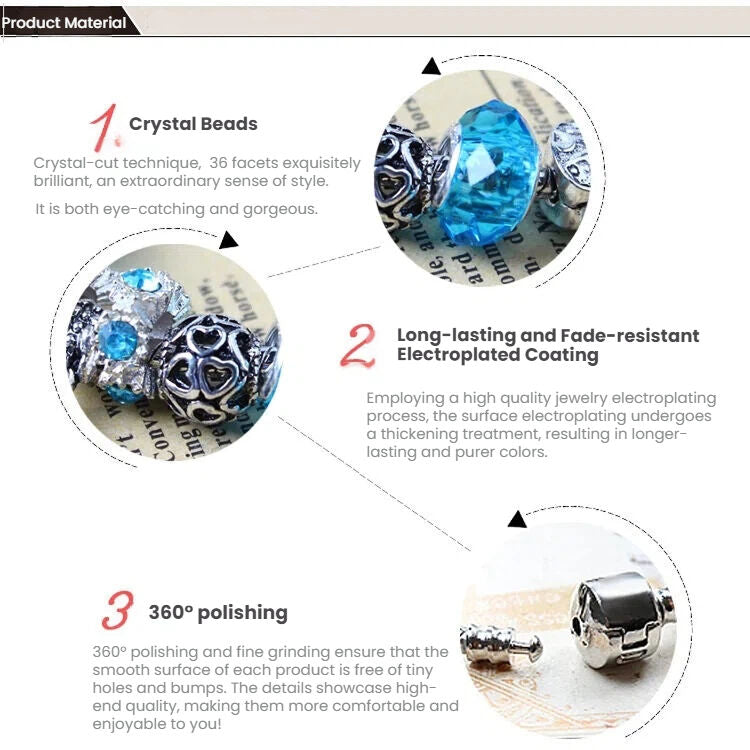 Vintage Crystal Zircon Beaded Bracelet with Hollow LOVE Alloy Pendant, Adjustable Snake Chain Bracelet(18cm+5cm)