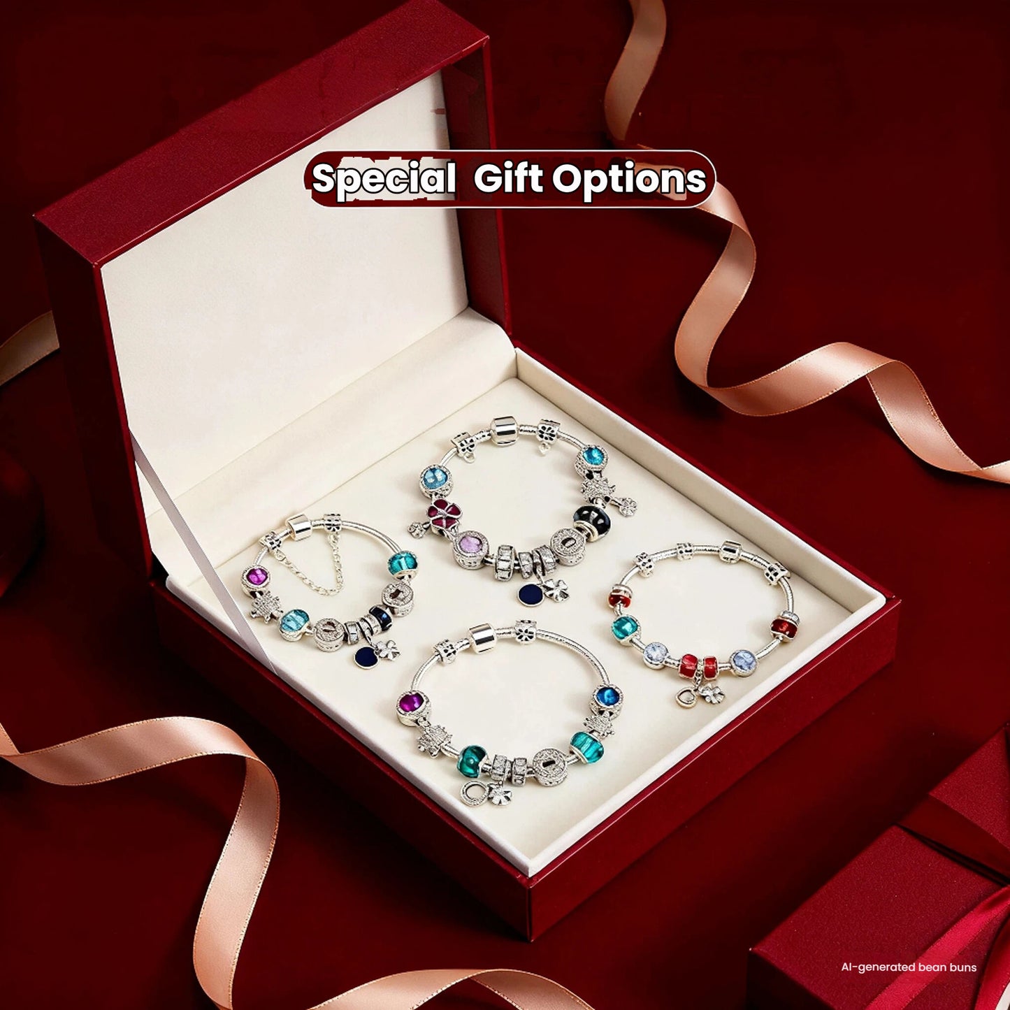 Combo Deal: Tortoise Bead, Purple Floral, Blue Starry Sky Bracelets - Mix & Match(triple-19cm)