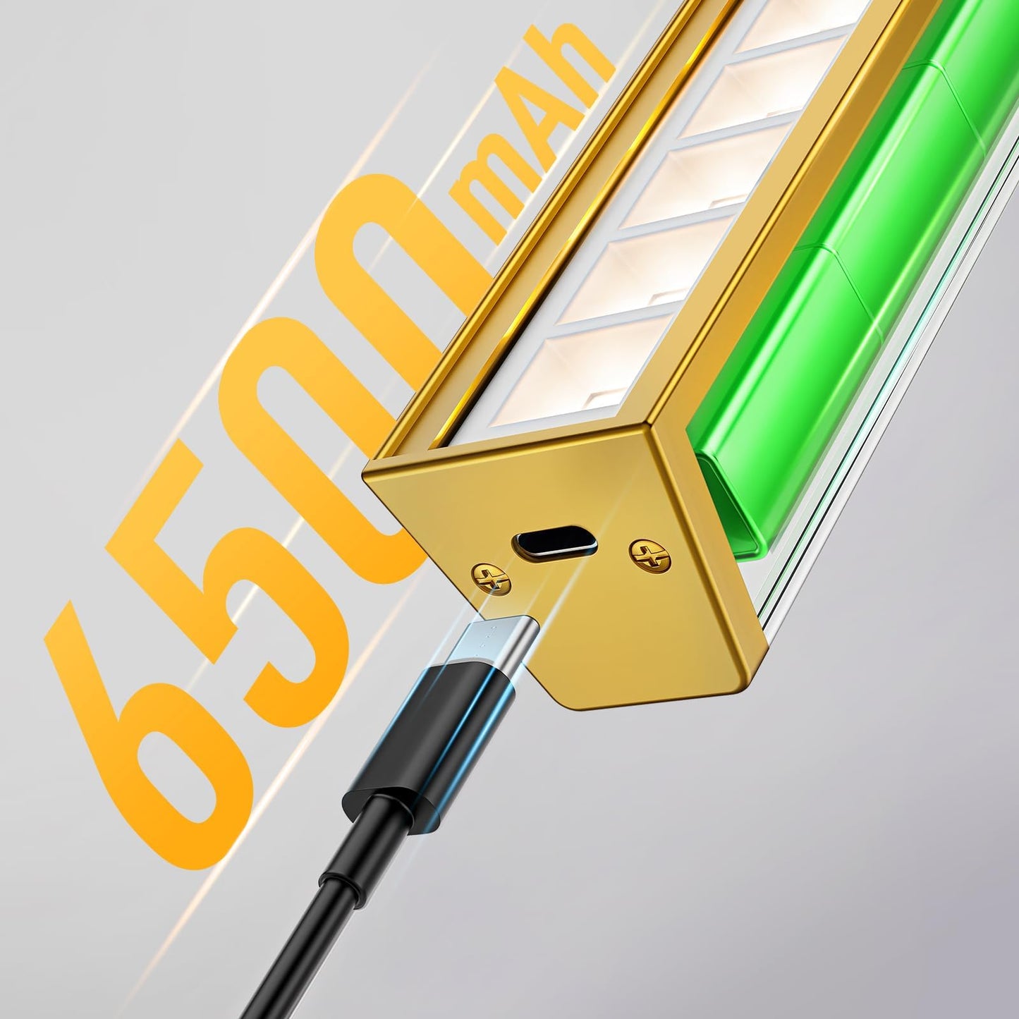 Wall Picture Light, 24in Battery-Powered Gallery Light for Artwork, CCT Dimmable Rechargeable Battery Wall Lamp with Remote Control for Living Room, Gallery, and Dartboard (Gold)