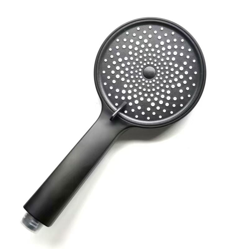 Starry Sky 3-Mode Handheld Shower Head - Large Panel High Pressure Showerhead for Bathroom - Black Single Head