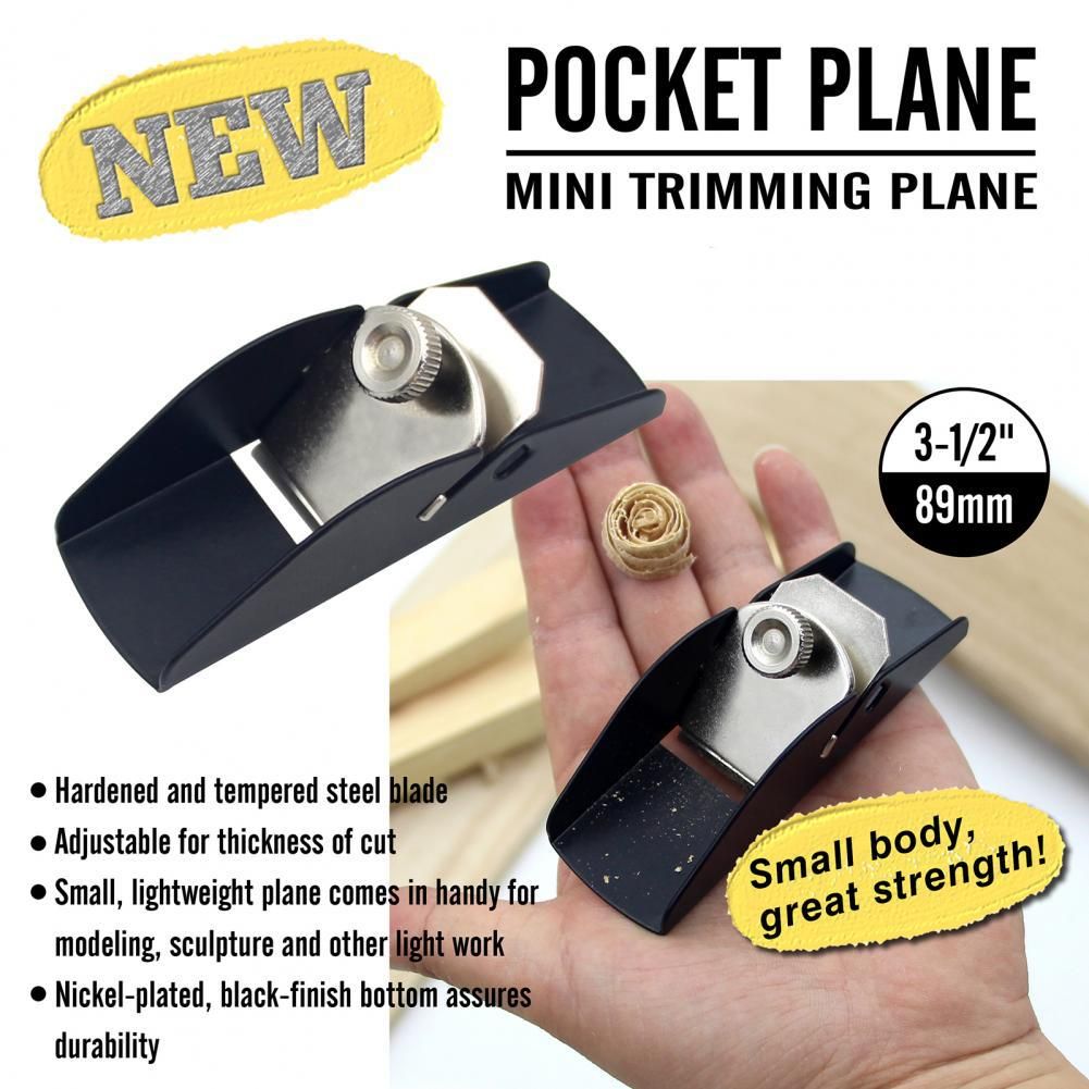 Compact Pocket Hand Planer for Woodworking, Mini Trimming Tool with Adjustable Blade for Model Making, Carving and Small Wood Surface Smoothing Tasks (Spare Blade(6PCS))
