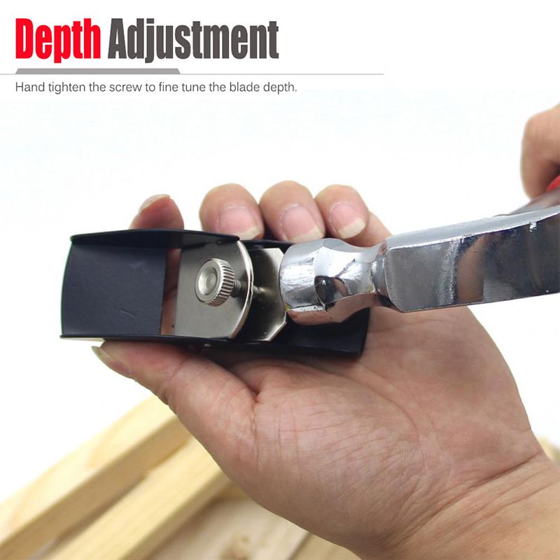 Compact Pocket Hand Planer for Woodworking, Mini Trimming Tool with Adjustable Blade for Model Making, Carving and Small Wood Surface Smoothing Tasks (Woodworking Plane (with 1 blade included))