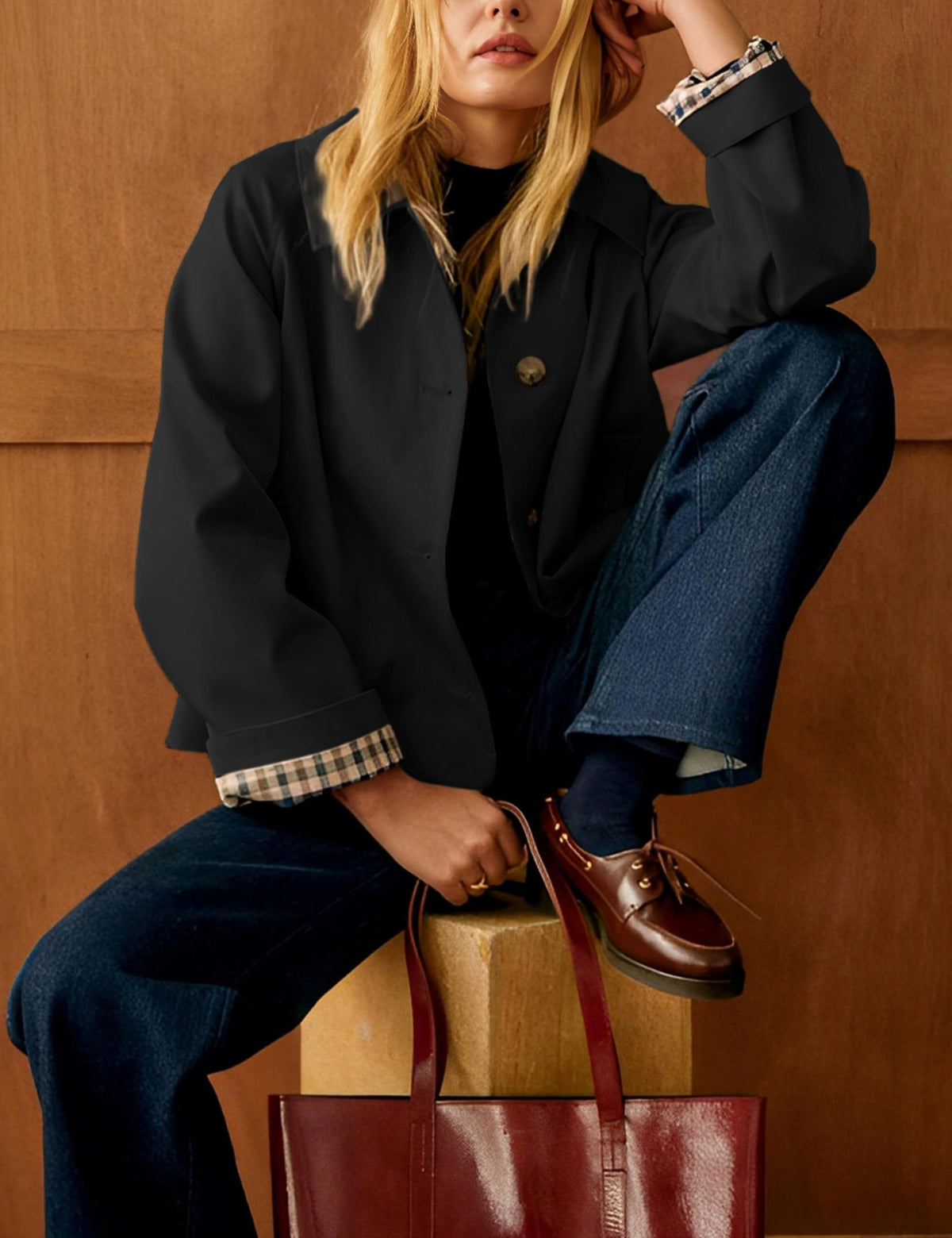 Versatile Everyday Jacket Perfect for Work, Travel, Weekends and All Casual Occasions, XL (black)