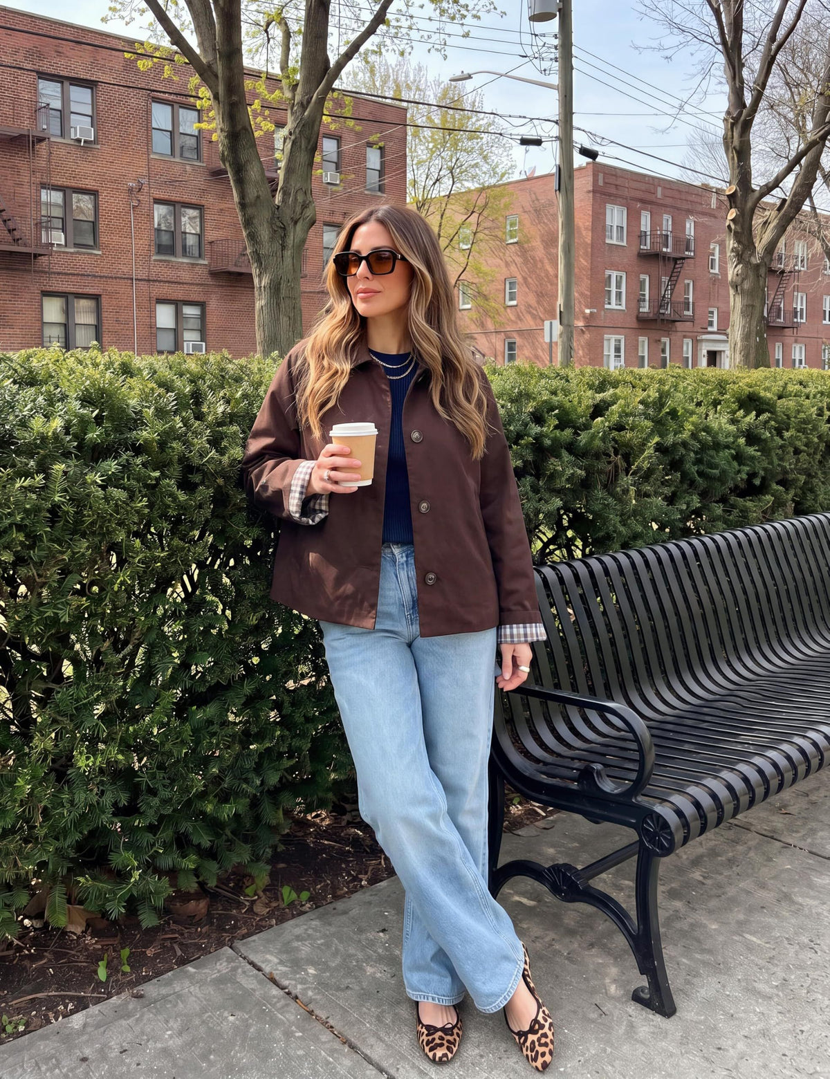 Versatile Cropped Jacket for Daily Wear, Office, Travel & Casual Outings, XL (Dark Brown)