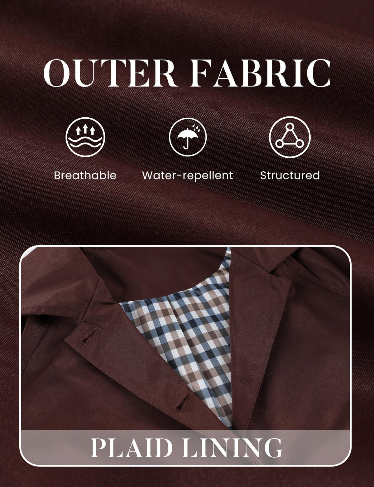 Versatile Cropped Jacket for Daily Wear, Office, Travel & Casual Outings, XXL (Dark Brown)