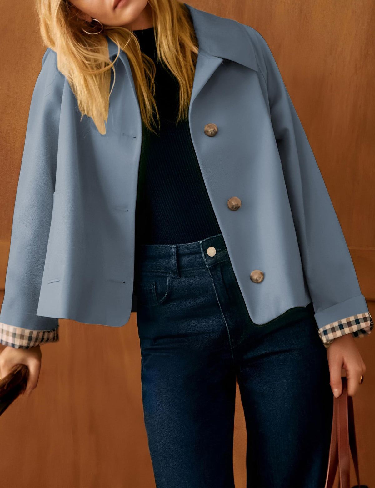 Versatile Casual Jacket for Daily Wear, Work, Travel & Seasonal Transitions, S (Slate Blue)
