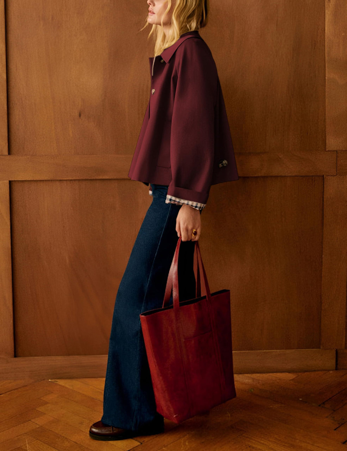 Versatile Casual Jacket for Daily Outings, Office Days, Travel, and Weekend Errands, XL (burgundy)
