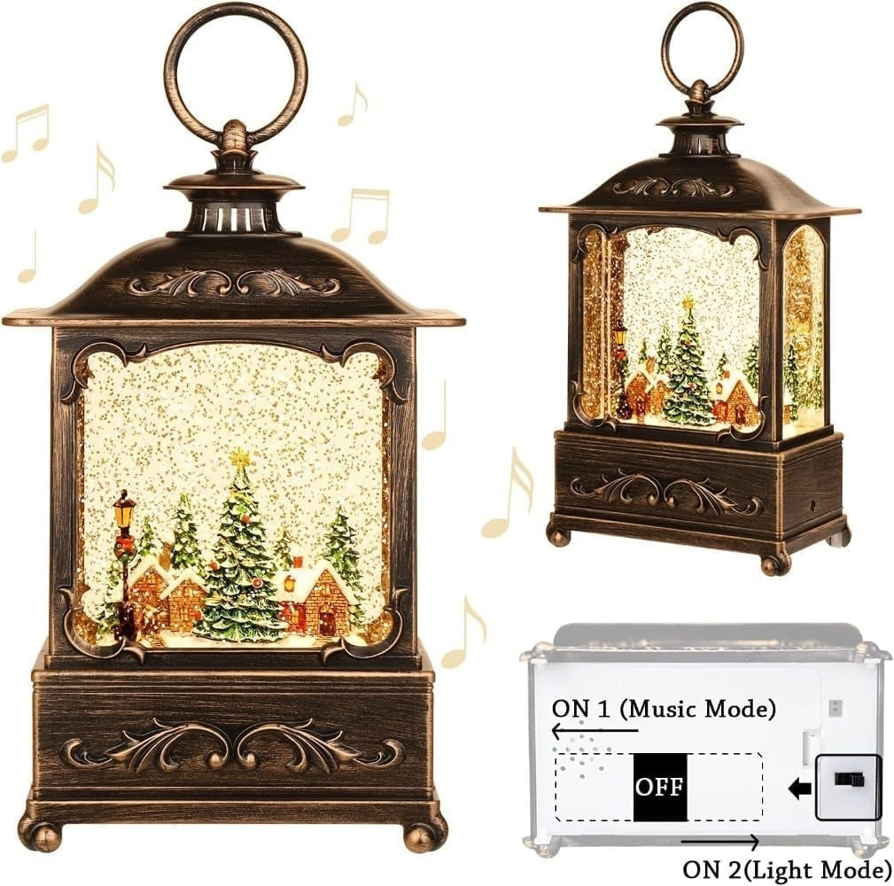 BDI Lamp-LW003-Snowman Music Lantern Sculpture Christmas