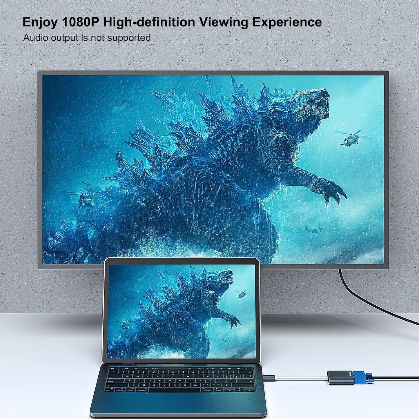 BENFEI 000164GY USB C to DVI Adapter [Thunderbolt 3/4 Compatible]