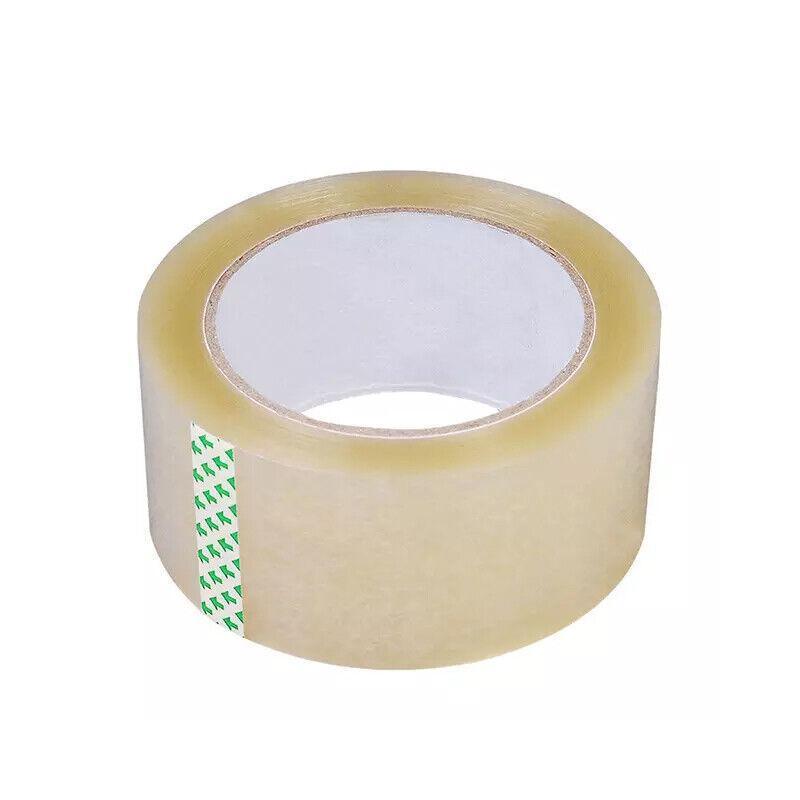 Clear Packing Tape 48mm x 100m for Carton Sealing 6 to 48 Rolls - 48 Rolls
