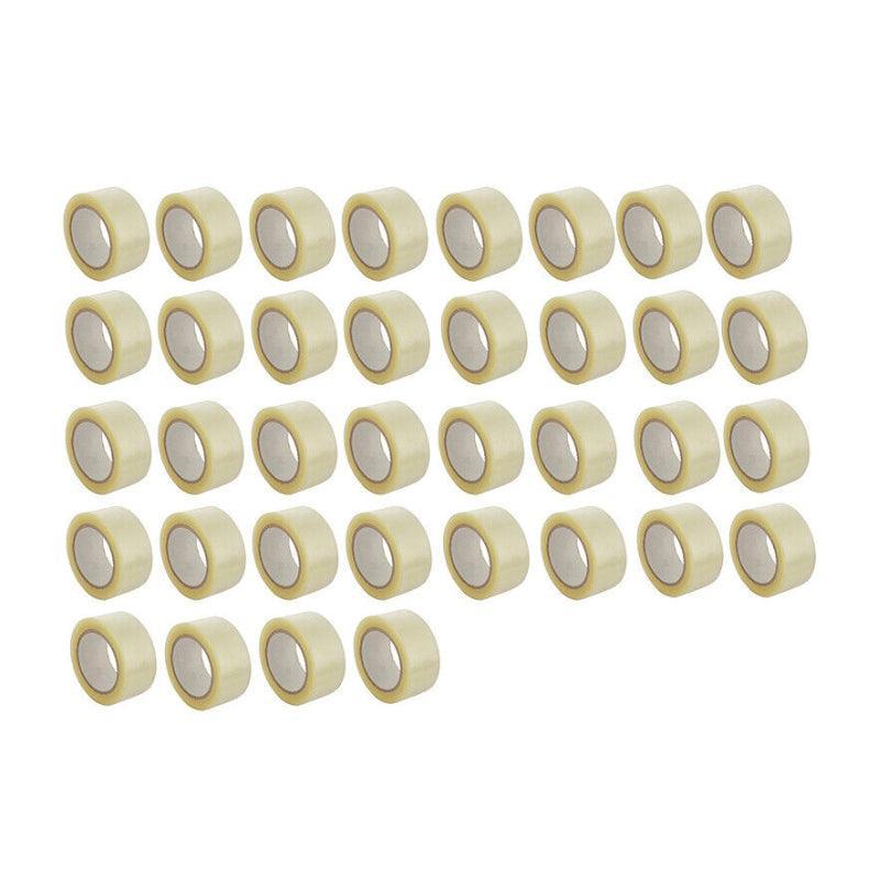 Clear Packing Tape 48mm x 100m for Carton Sealing 6 to 48 Rolls - 48 Rolls