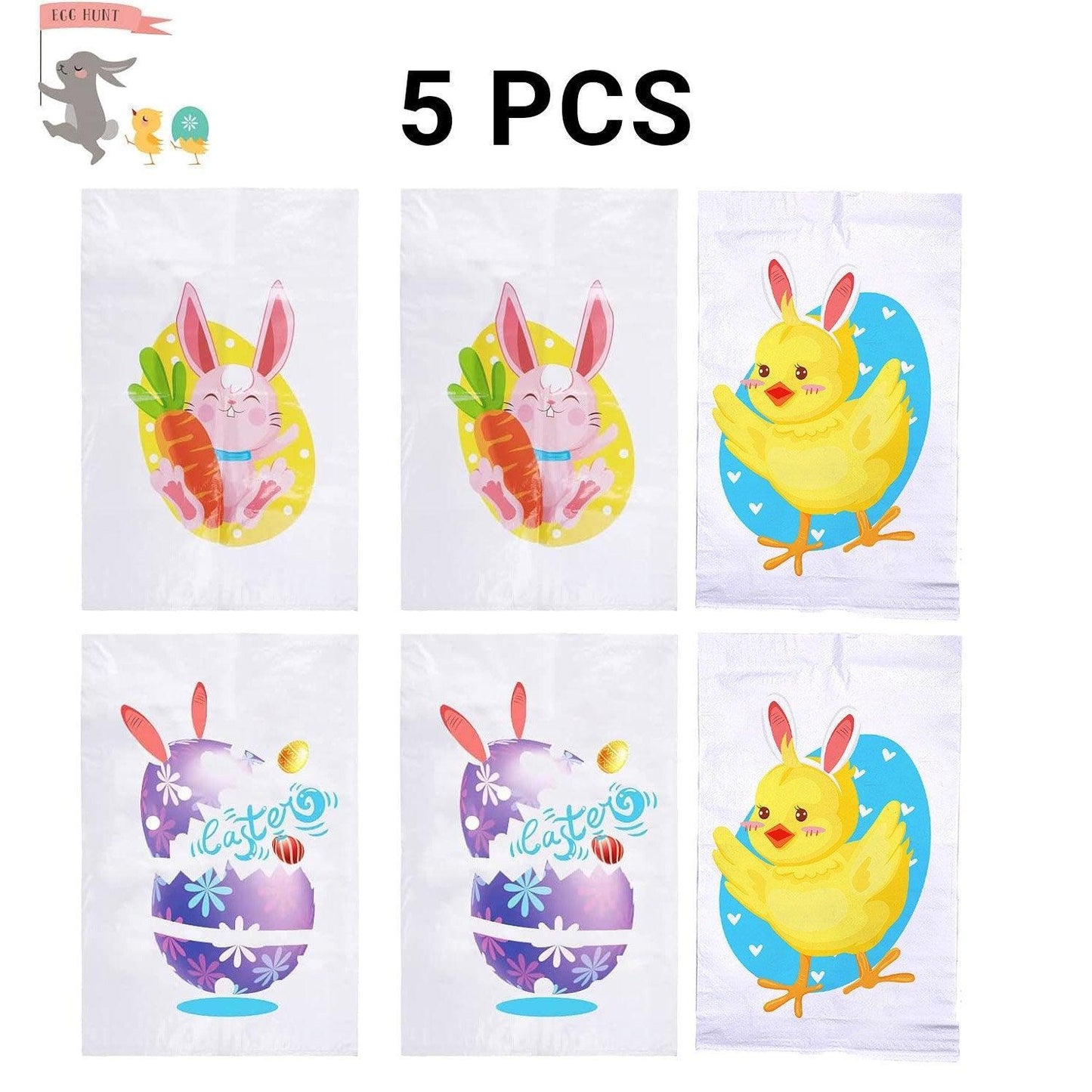 Jumping Sack Race Bags 5pcs Set for Outdoor Garden Party Family Group Activity Game - Eggshell