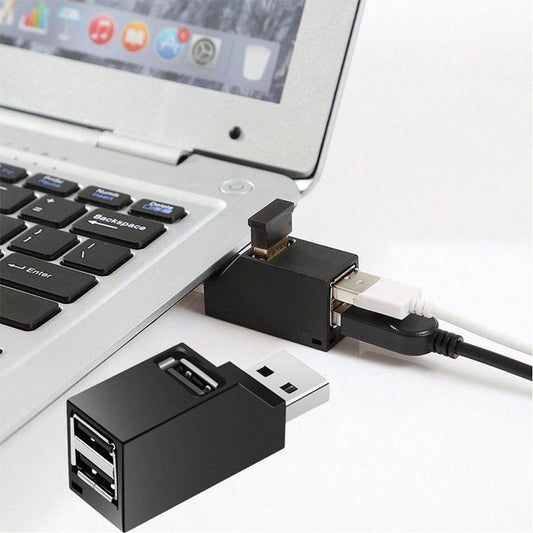 Compact 3-Port Usb Hub With Lanyard