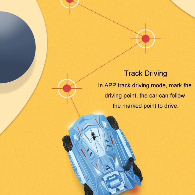 720p Hd Camera Rc Car with Real-time Surveillance and Remote Control - Tank Design - Orange