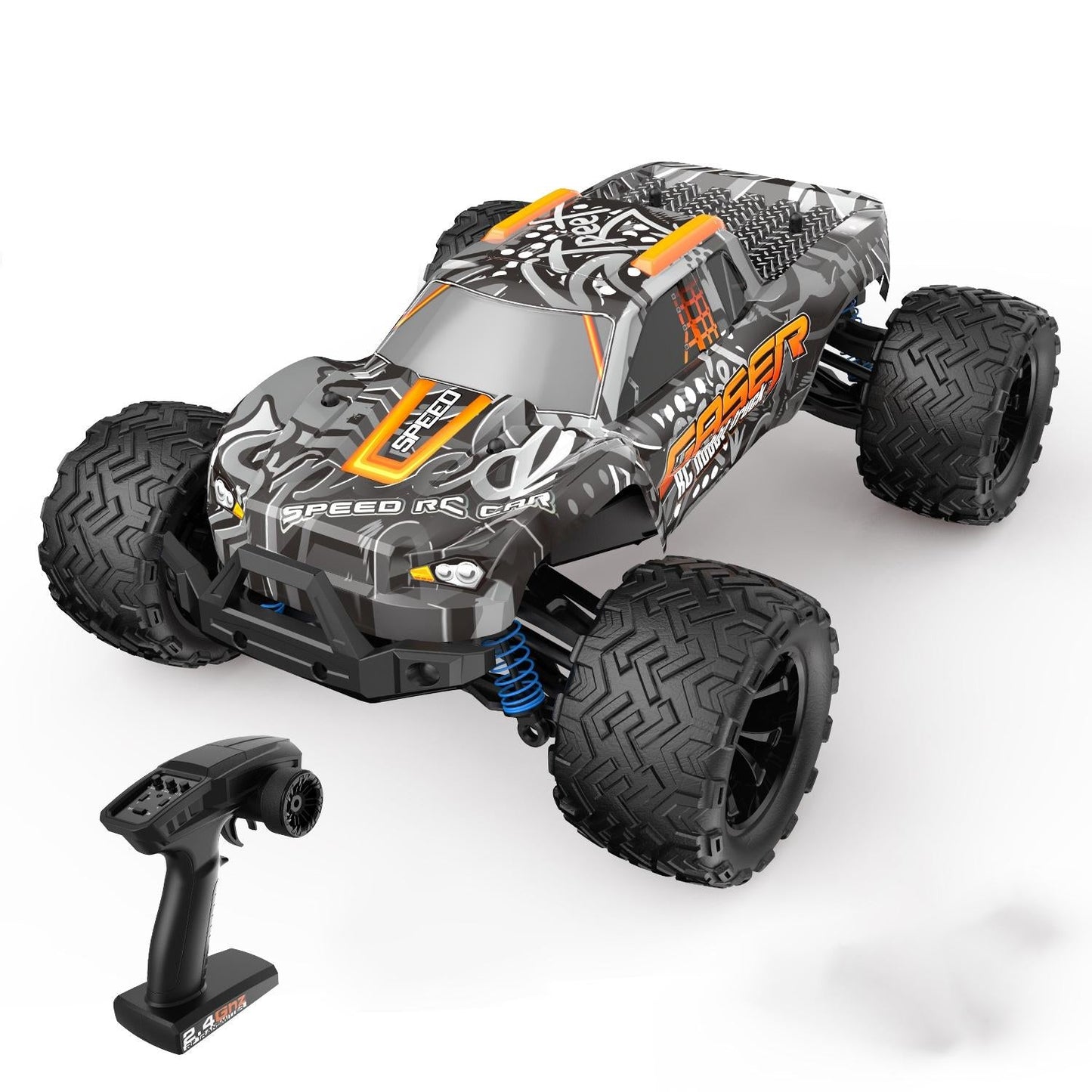 High Speed 4wd Rc Car - 1 14 Scale - Graffiti Black