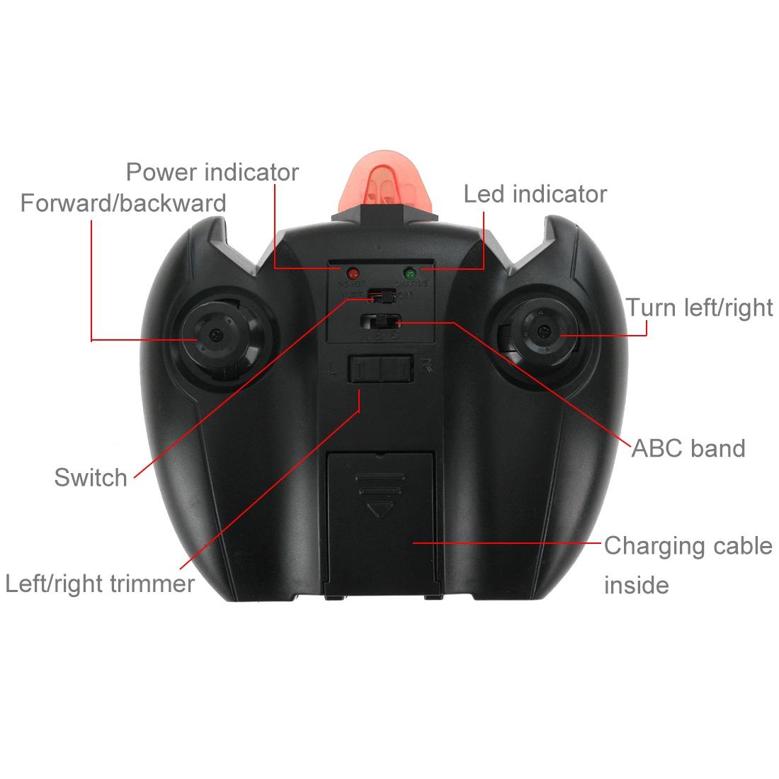 Superior Infrared Remote Control Wall Climbing Stunt Car - Red