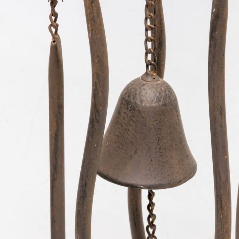 Hanging Chicken Windchime + Cast Iron Bell 78cm