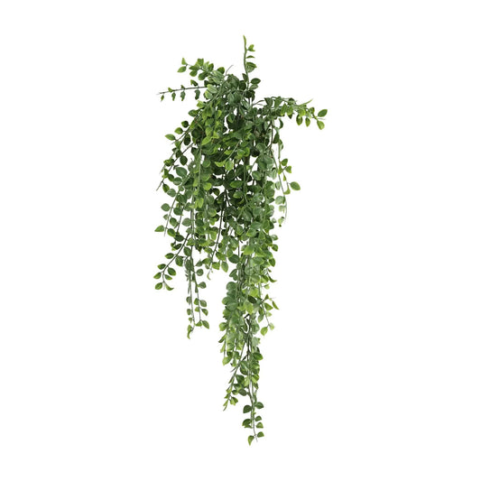 Artificial Hanging Dark Green Hanging Pearls Garland Bush UV Resistant and Fire Rated 20cm x 79cm