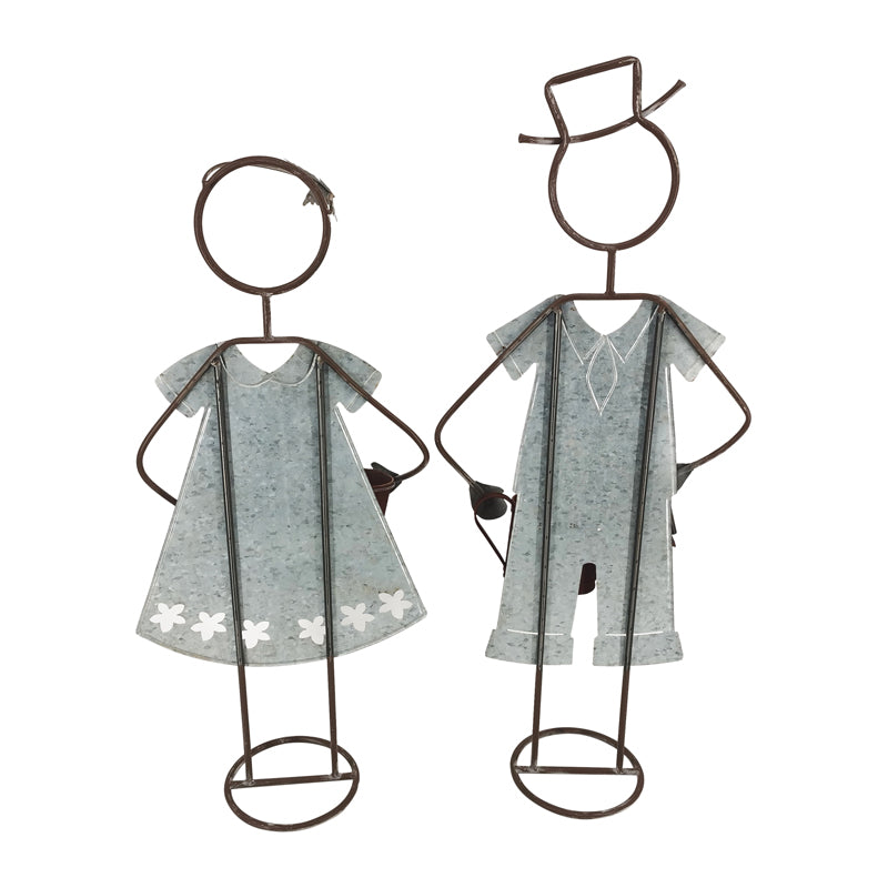 Set 2 Asst Gardening Kids w Planters 82cm, 73cm