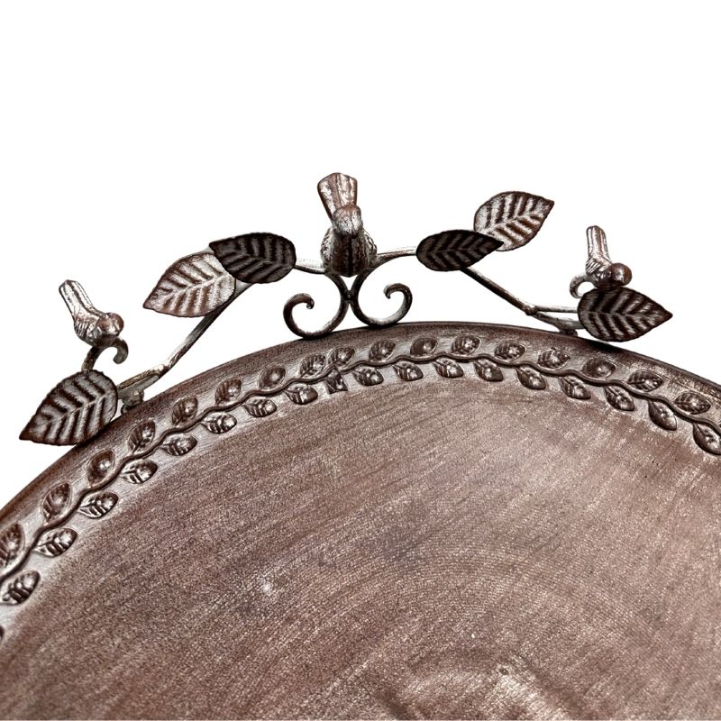 Leafy Birdbath / Bird Feeder w Embellished Legs 80cm