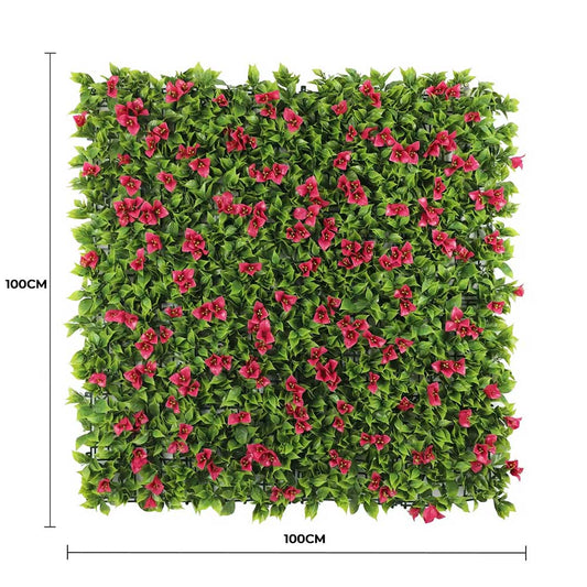 Luxury Flowering Pink Vertical Garden / Green Wall UV Resistant 1m X 1m
