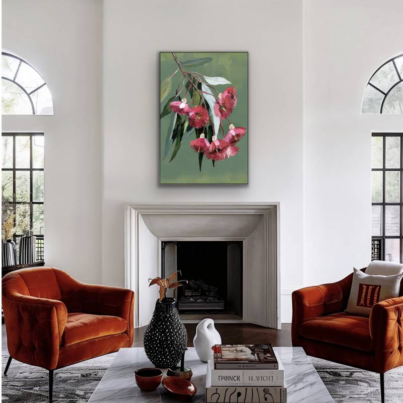 Gum Nut Framed Canvas 80x120cm