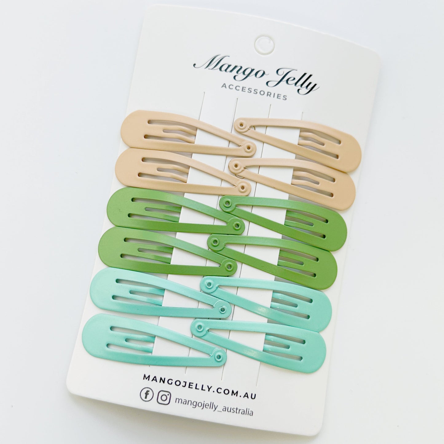Essential Snap Hair clips - Fresh - 6 Pieces