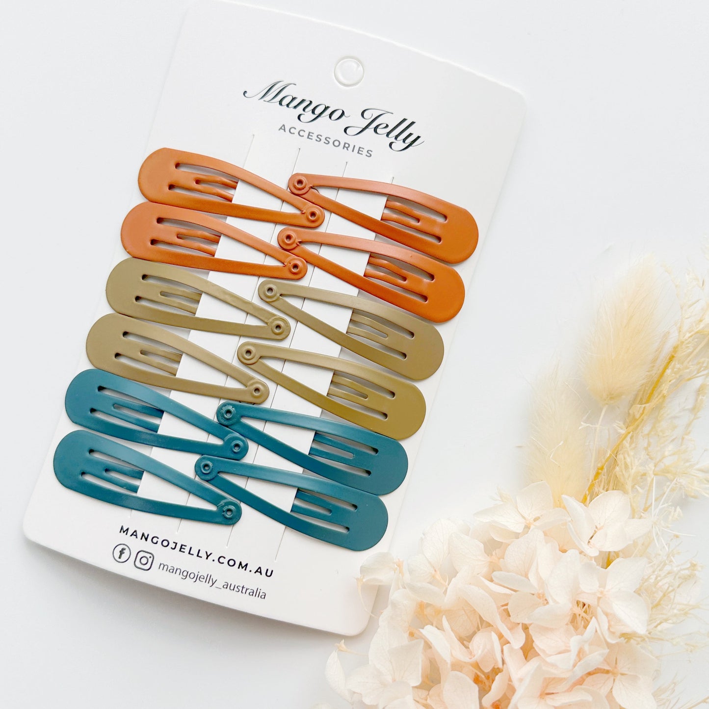 Essential Snap Hair clips - Natural - 12 Pieces