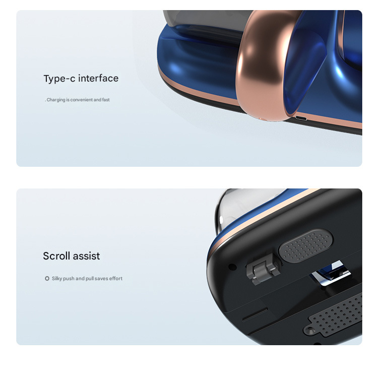 Blue Powerful Cordless UV-C Dust Mite Vacuum - 13000Pa Handheld Cleaner with HEPA Filtration