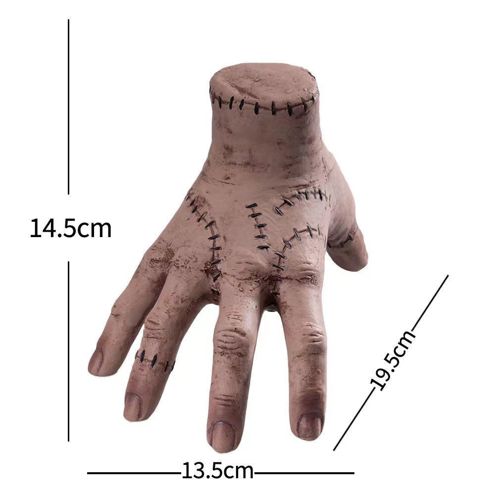 2-PCS Spooky Severed Hand Prop Set - Latex Resin Craft for Halloween Decor & Pranks