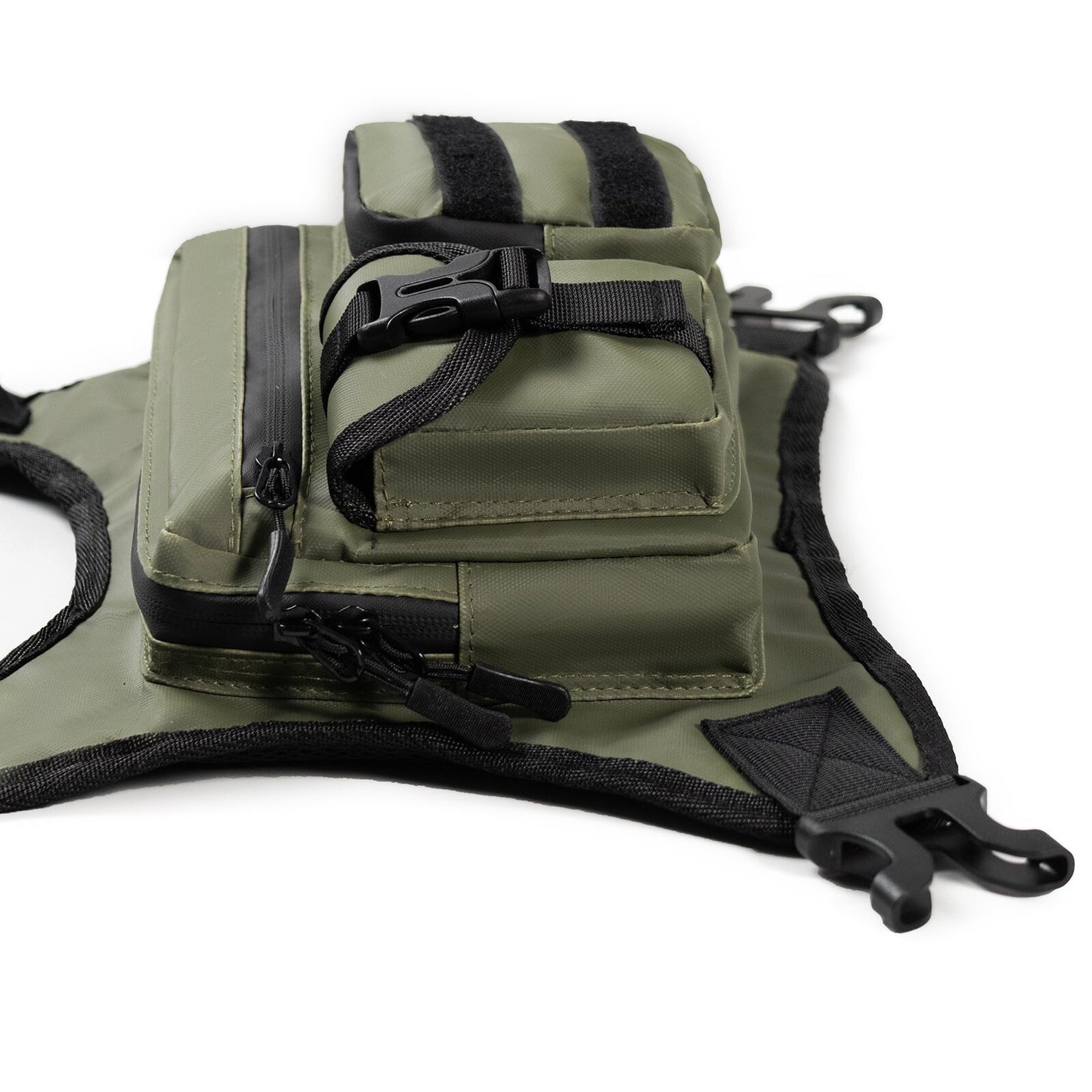 Green Outdoor Tactical Chest Bag - CS Running Hydration Sports Chest Pack for Men (0.572kg, 30x30x6 cm)