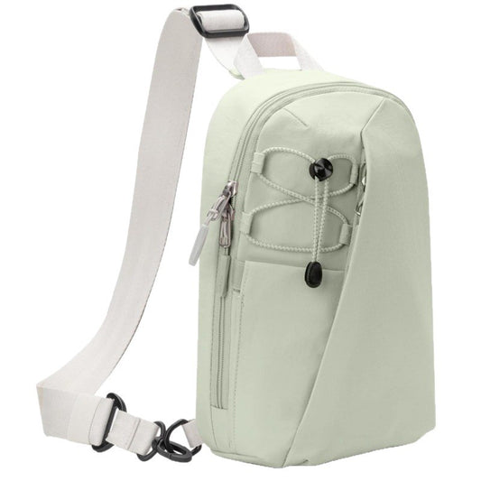 Green Modern Urban Sling Bag Crossbody Chest Pack with Quick Adjustable Strap Compact Daypack for Travel and Daily Commute
