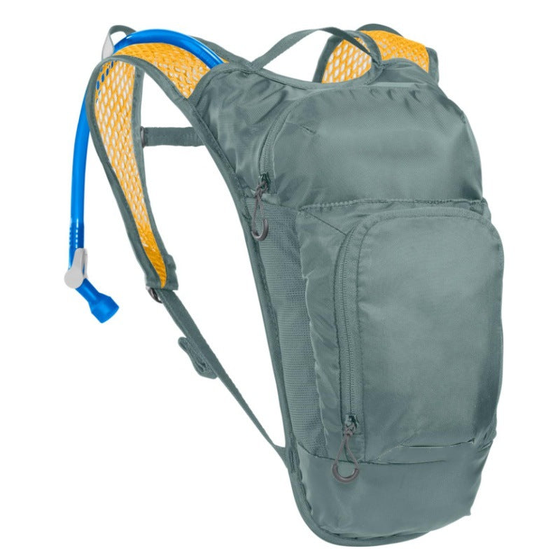 Green Compact Hydration Backpack Lightweight Cycling Daypack for MTB and Running Breathable Mesh Shoulder Straps Outdoor Sports Bag