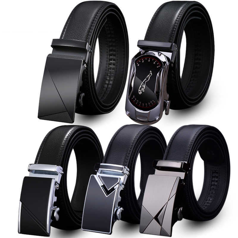 Valentine's Day Gift - Premium Men's Genuine Leather Automatic Buckle Belt - Business & Casual(Style 5)