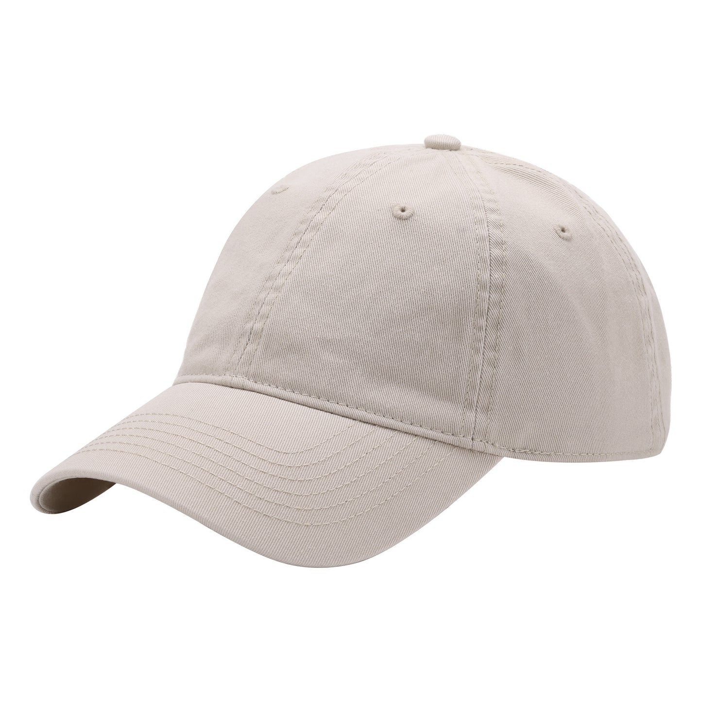 Beige Premium Pure Cotton Quick-Dry Baseball Cap - Outdoor Sports & Camping Sun Hat, Adjustable Fit(54-62cm)