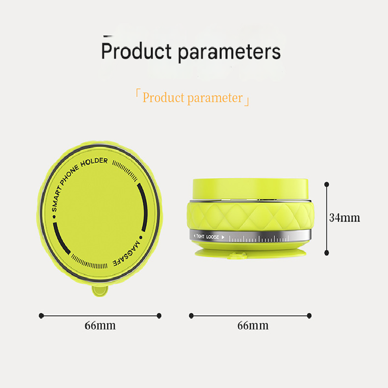 White Foldable Magnetic Phone Holder with Vacuum Suction - Multi-Angle Adjustable Zinc Alloy Desktop Phone Stand - Portable & Stable for Desk, Car & Multi-Scenario Use