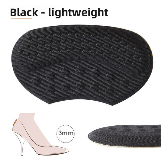 5 Pair Black Soft & Breathable Heel Grips for Loose Shoes - Anti-Slip Shoe Pads for Blister Protection & Size Adjustment (3mm)