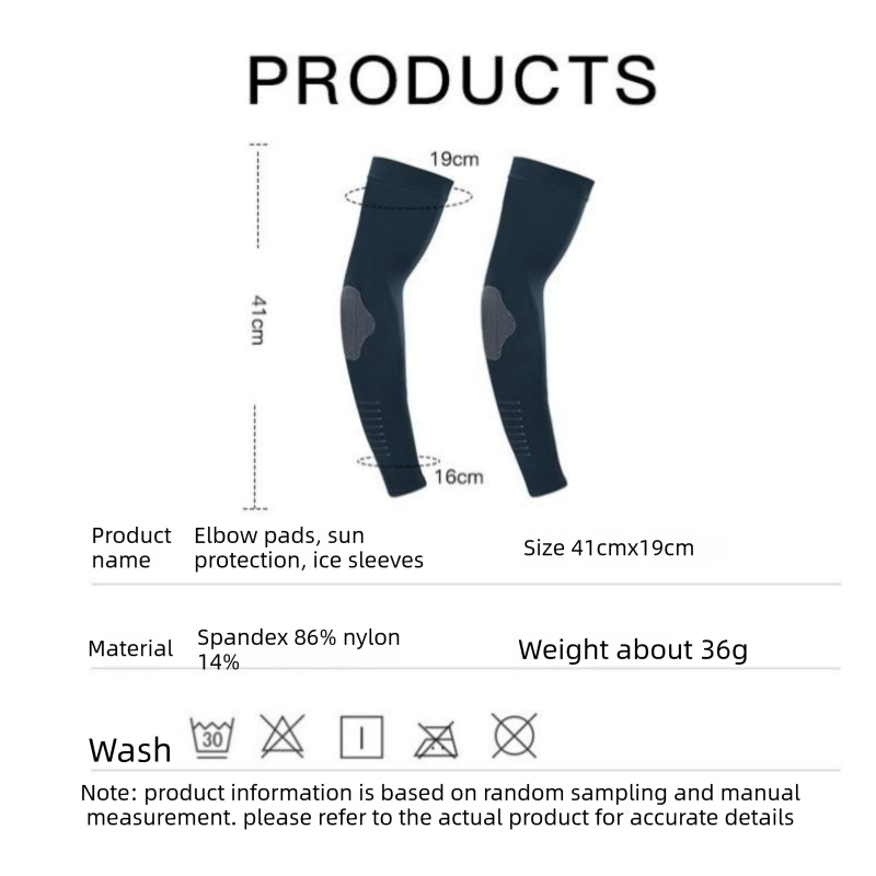 2 pairs White Cooling Arm Sleeves  Sun Protection - Nylon Spandex Blend - Lightweight Compression Elbow Support for Cycling Running Driving Outdoor Sports Heat Relief Breathable Fit
