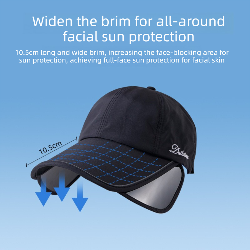 Women's Wide Brim Sun Cap - Purple 58-60cm Adjustable Outdoor Sports Hat with 10.5cm Brim, Side Face Panels and Breathable Semi Open Crown for Golf, Walking and Travel